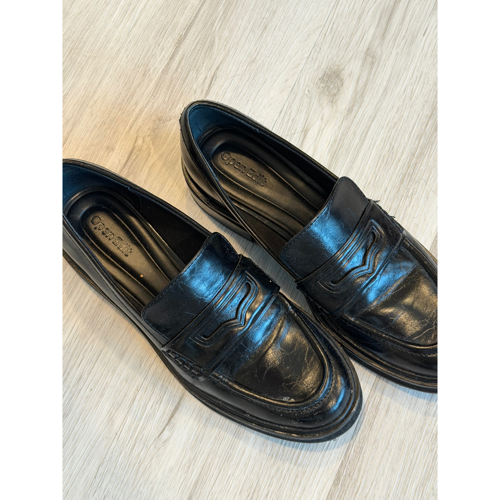 Open Edit Black Loafers - Picture 5 of 7